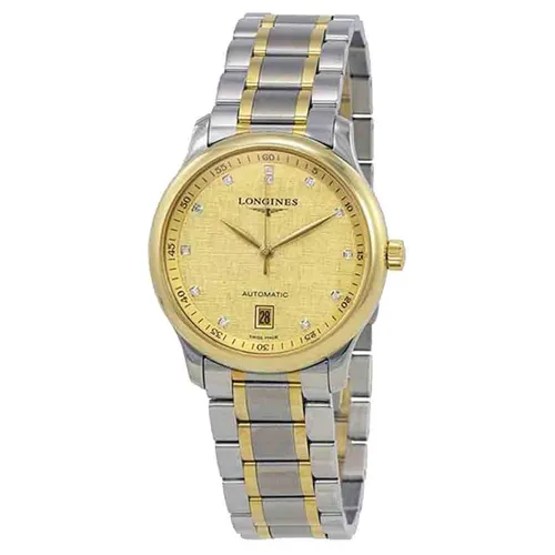Đồng hồ - Đồng Hồ Nam Longines Master L2.628.5.38.7 Màu Vàng - Bạc - Vua Hàng Hiệu