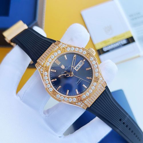 Đồng Hồ Nam Olym Pianus Fusion Diamond Watch OP990-45ADDGR-GL-X Màu Vàng Hồng-5