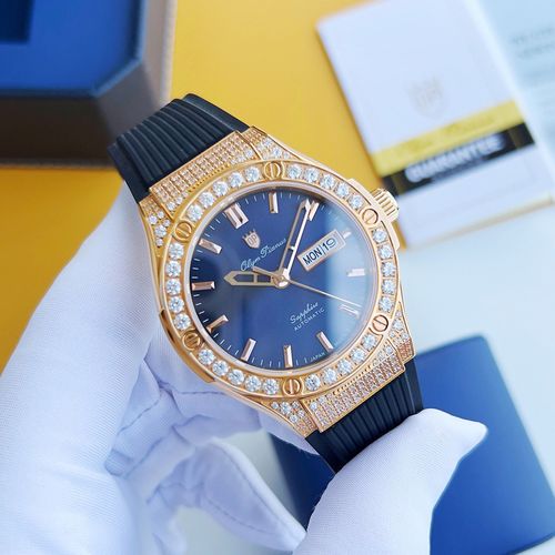 Đồng Hồ Nam Olym Pianus Fusion Diamond Watch OP990-45ADDGR-GL-X Màu Vàng Hồng-6