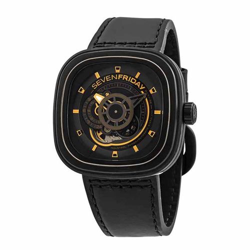 Đồng Hồ Nam SevenFriday P-Series Automatic Black Dial Men's Watch P2B/02 Màu Đen