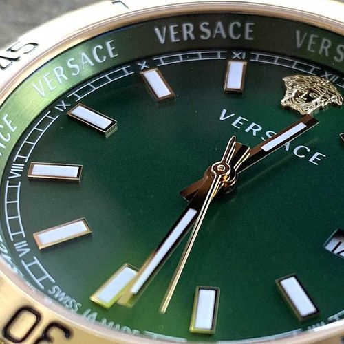 Đồng Hồ Nam Versace Hellenyium Men's Watch Green Dial 42mm VE3A00720 Phối Màu-3