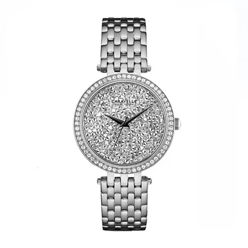 Bulova - Đồng Hồ Nữ Bulova Caravelle New York 43L160 Màu Bạc Đính Đá - Vua Hàng Hiệu