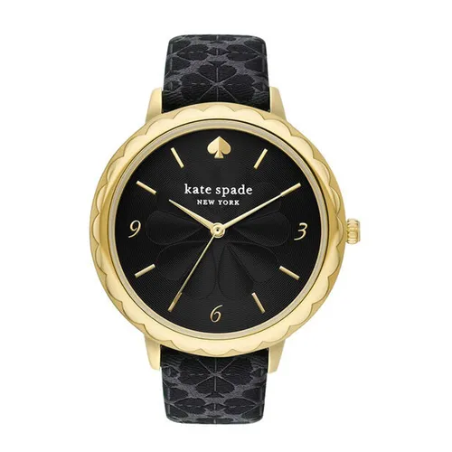 Đồng hồ - Đồng Hồ Nữ Kate Spade Morningside Black Spade Flower Jacquard Watch KSW1725 Màu Đen - Vua Hàng Hiệu