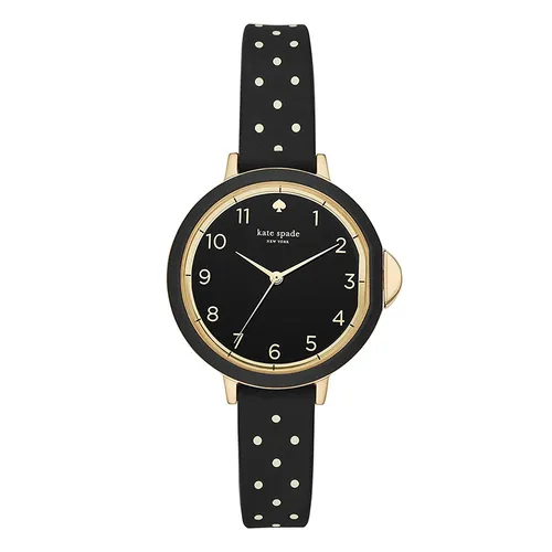 Đồng hồ - Đồng Hồ Nữ Kate Spade Silicone Quartz Watch KSW1355 Màu Đen - Vua Hàng Hiệu
