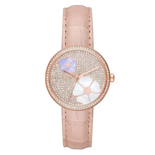 Michael Kors Hồng Thép không gỉ 316L - Đồng Hồ Nữ Michael Kors MK2718 Mặt Đính Đá Màu Hồng - Vua Hàng Hiệu