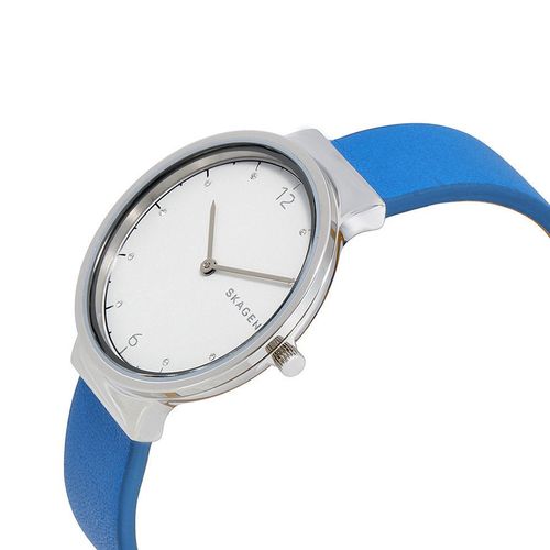 Đồng Hồ Nữ Skagen Ancher Leather Watch SKW2610 Màu Xanh Blue-2