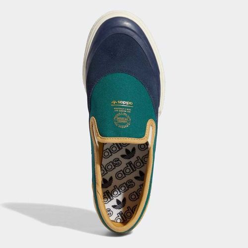 Giày Lười Adidas Nizza RF Slip-On Originals Shoes Sneakers Green GW6173 Màu Xanh Vàng Size 44.5-5