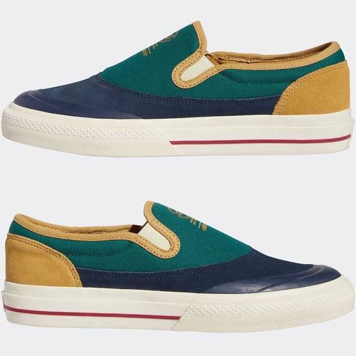 Giày Lười Adidas Nizza RF Slip-On Originals Shoes Sneakers Green GW6173 Màu Xanh Vàng Size 44.5-7