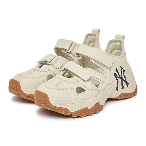 Giày Sục MLB Big Ball Chunky Mask New York Yankees 3ASDCH143 (GP006) Màu Trắng Kem Size 240