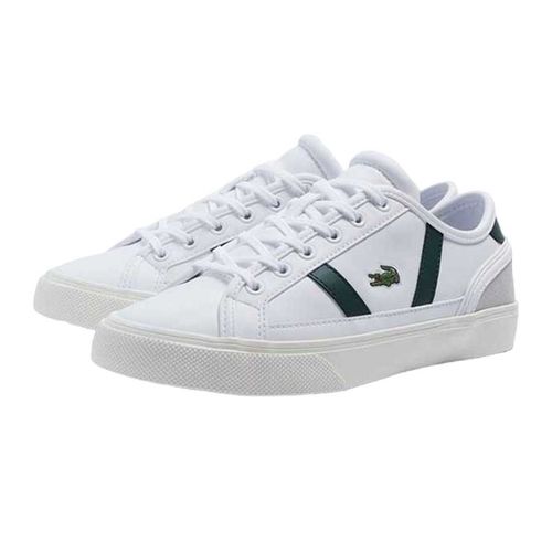Giày Thể Thao Nam Lacoste Men's Sideline Pro Synthetic Trainers Màu Trắng Xanh