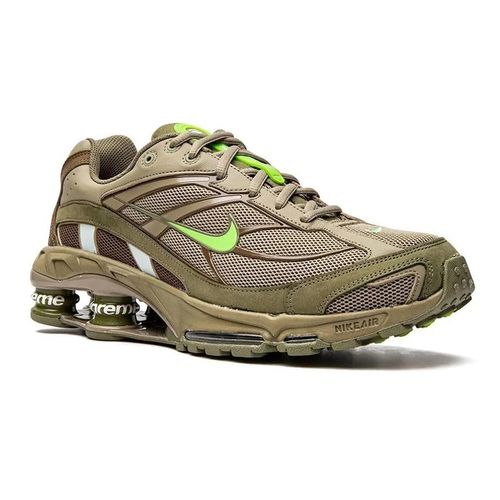 Giày Thể Thao Supreme x Nike Shox Ride 2 Neutral Olive/Electric Green-Pilgrim DN1615-200 Màu Xanh Olive Size 43-3