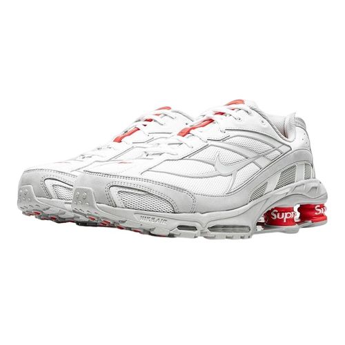 Giày Thể Thao Supreme x Nike Shox Ride 2 White/Grey Fog-Flat Platinum DN1615-100 Màu Trắng Xám Size 40.5-1
