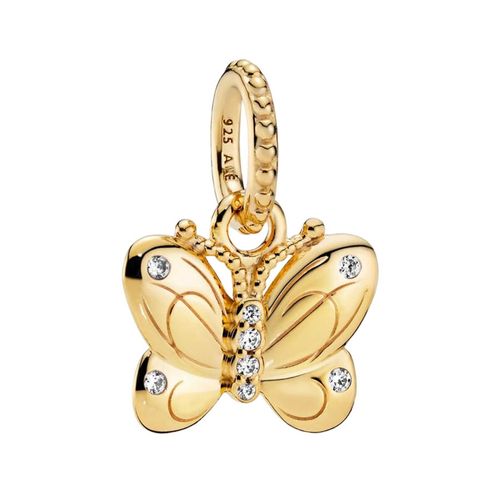 Hạt Vòng Charm Nữ Pandora Butterfly Pendant 368721C01 Màu Vàng