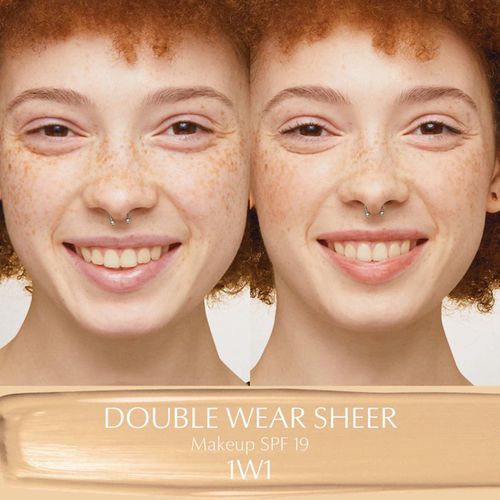 Kem Nền Estée Lauder Double Wear Sheer Long-Wear Makeup SPF 19 Tone 1W1 Bone 30ml-4