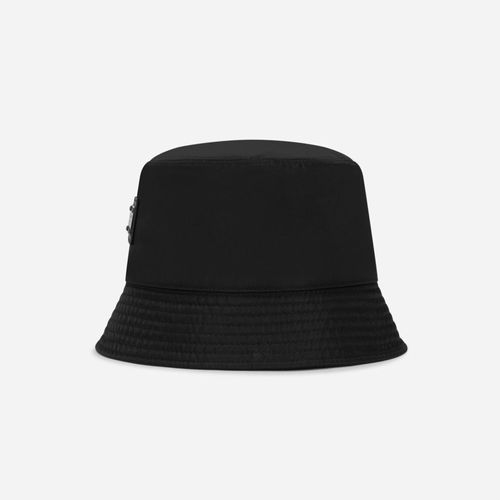 Mũ Dolce & Gabbana D&G Nylon Bucket Hat With Branded Plate GH701AGF853N0000 Màu Đen-1