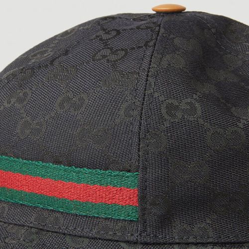 Mũ Gucci GG Monogram Bucket Hat In Black 722377 4HAT8 Màu Đen-4