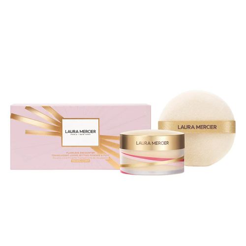 Phấn Phủ Laura Mecier Flawless Encounter Translucent Loose Setting Powder And Puff  Translucent 29g-1
