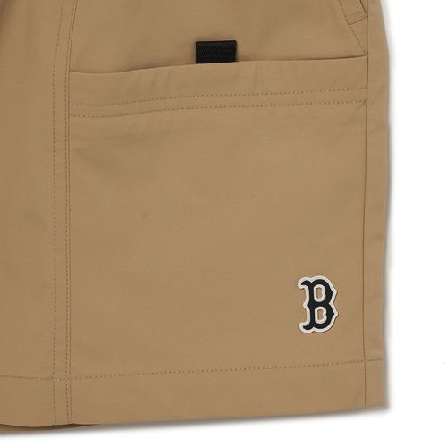 Quần Short MLB Basic Small Logo 4In Woven Short Boston Red Sox 3ASMB0533-43BGD Màu Kem Nâu Size S-5