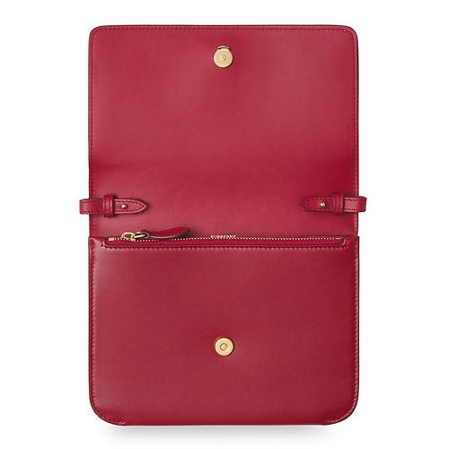 Túi Đeo Chéo Nữ Burberry BBR Mini Square Tb Leather Crossbody Bag Màu Đỏ-3
