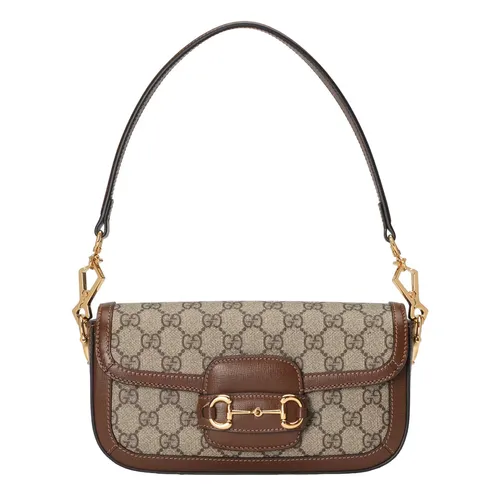Túi Đeo Vai Nữ Gucci Horsebit 1955 Shoulder Bag 735178 92TCG 8563 Màu Nâu - Túi xách - Vua Hàng Hiệu