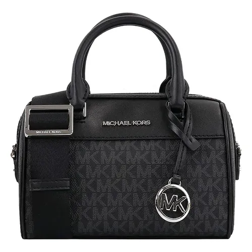 Túi xách PVC, Da Mỹ Túi đeo chéo - Túi Đeo Chéo Michael Kors MK Mini Leather Hand-Held Crossbody Bag 35S2STFC0B Màu Đen - Vua Hàng Hiệu
