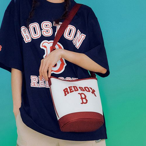 Túi Xách MLB Varsity Boston Red Sox 3ABMS093N-43CRD Màu Kem Đỏ-6