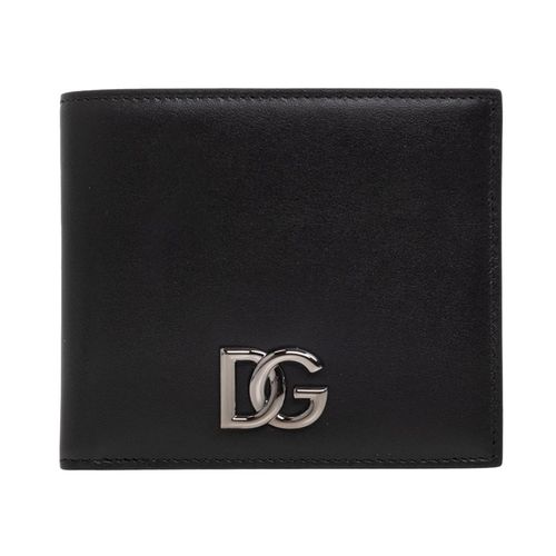 Ví Nam Dolce & Gabbana D&G Black Leather With Logo DG BP1321 AW576 80999 Màu Đen