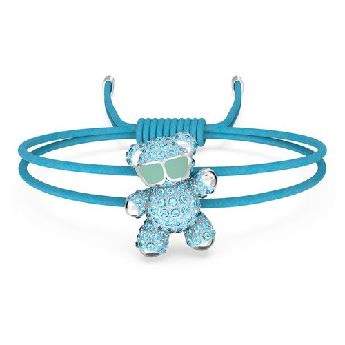Vòng Đeo Tay Nữ Swarovski Teddy bracelet Bear, Blue, Rhodium Plated 5642980 Màu Xanh