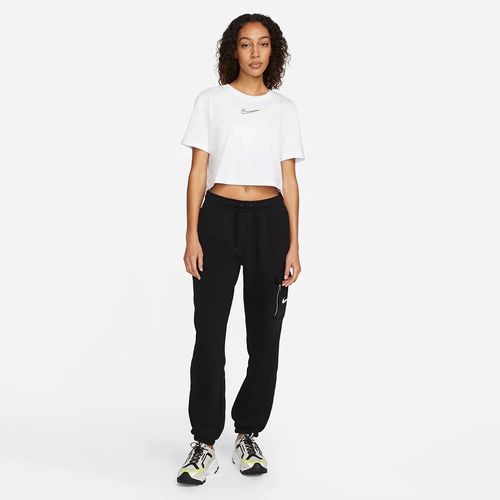 Áo Croptop Nữ Nike Sportswear Cropped Tshirt White DO2558-101 Màu Trắng-4