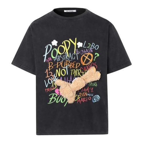 Áo Phông 13 De Marzo Street Graffiti Slang Black T-Shirt FR-JX-525 Màu Đen Size S-1