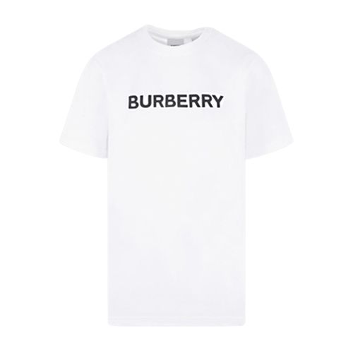 Áo Phông Nam Burberry White With Logo Printed – 8055309 Tshirt Màu Trắng