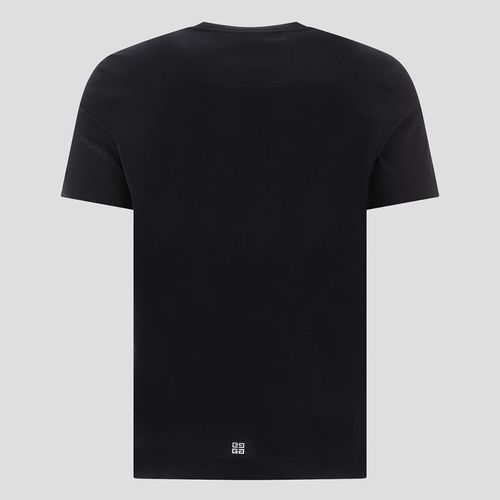 Áo Phông Nam Givenchy Black Archetype Logo Printed Tshirt BM716G3YAC001 Màu Đen-3