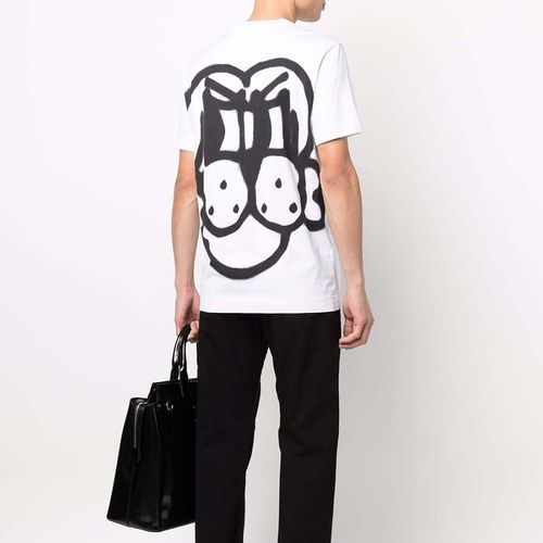 Áo Phông Nam Givenchy Dog Print Round-Neck T-Shirt Màu Trắng-2