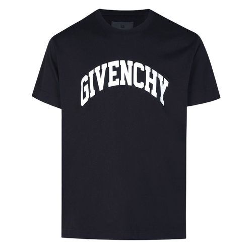 Áo Phông Nam Givenchy Logo Printed Tshirt BM716R3YAA 001 Màu Đen-1