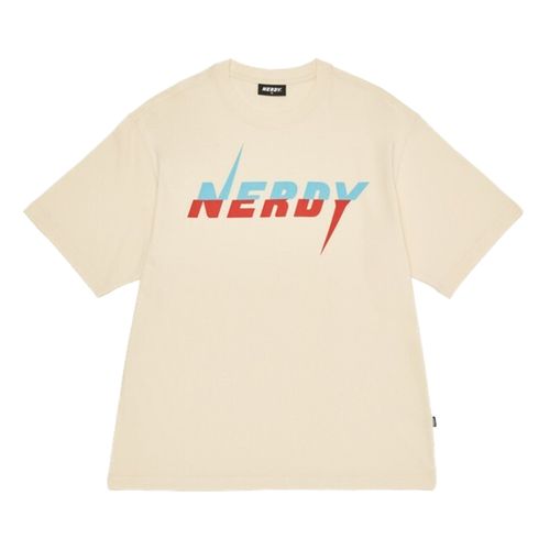 Áo Phông Nerdy Lightning Logo PNEU22KG45 Tshirt Màu Kem
