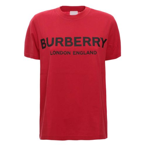 Áo Phông Nữ Burberry Logo Printed Red 80396611003 Tshirt Màu Đỏ
