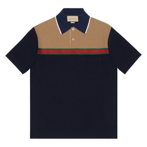 Áo Polo Gucci Wool Jersey Polo Shirt 725492 XJE8W 4684 Màu Đen