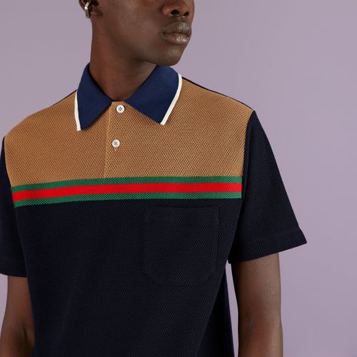 Áo Polo Gucci Wool Jersey Polo Shirt 725492 XJE8W 4684 Màu Đen-5