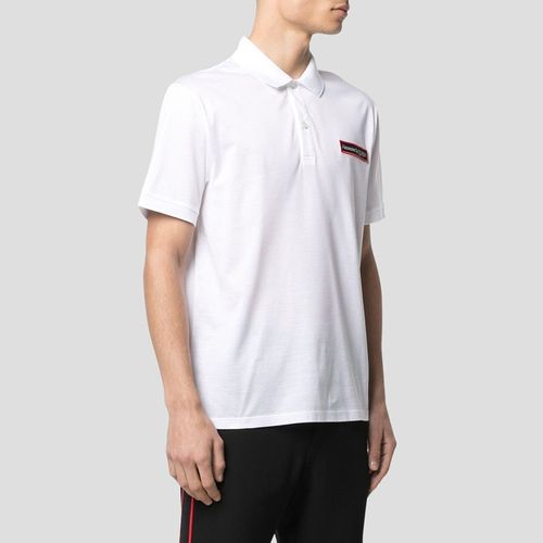 Áo Polo Nam Alexander McQueen White With Logo Embroidered 650420 QQX01 9000 Màu Trắng-3