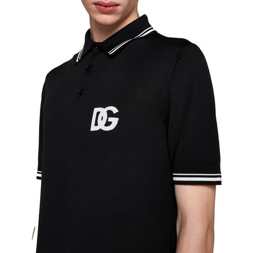 Áo Polo Nam Dolce & Gabbana D&G Shirt GXM46TJEMI4S9000 Màu Đen-3
