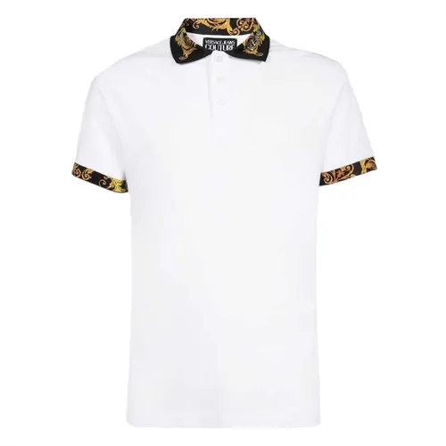 Áo Polo Nam Versace Couture White Logo Printed 74GAGT18 CJ01T 003 Màu Trắng Size L