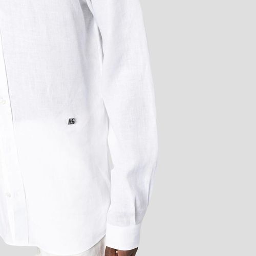 Áo Sơ Mi Nam Dolce & Gabbana D&G White With Logo DG Embroidered G5KC5T FU4IK W0800 Màu Trắng-3