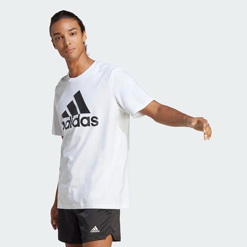 Áo Thun Nam Adidas Essentials Single Jersey Big Logo Tee Tshirt IC9349 Màu Trắng-3