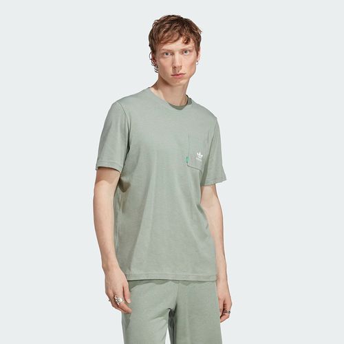 Áo Thun Nam Adidas Originals Essentials+ Hemp T-Shirt HR2955 Màu Xanh Lá Nhạt-5
