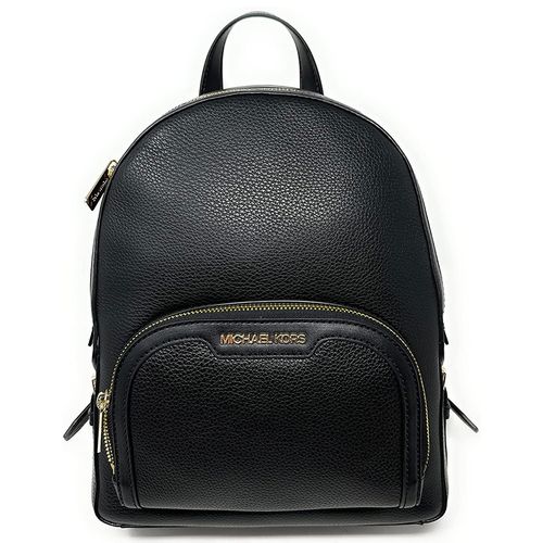 Balo Nữ Michael Kors MK Jaycee Medium Logo Backpack Black Màu Đen-1