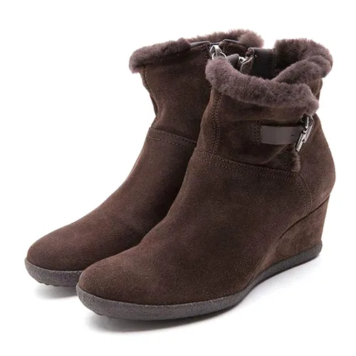 Giày - Boots Nữ Geox D AMELIA ST D OIL.SUEDE Màu Nâu Đậm Size 39 - Vua Hàng Hiệu