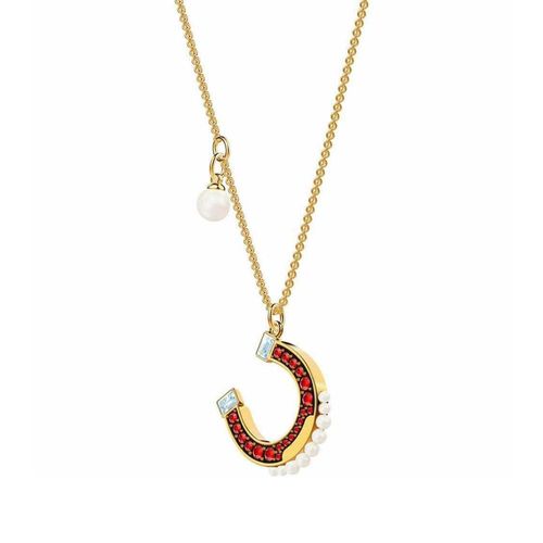 Dây Chuyền Nữ Swarovski Lucky Goddess Horse Necklace Multi-Colored, Gold Plating 5464197 Màu Vàng Gold-2