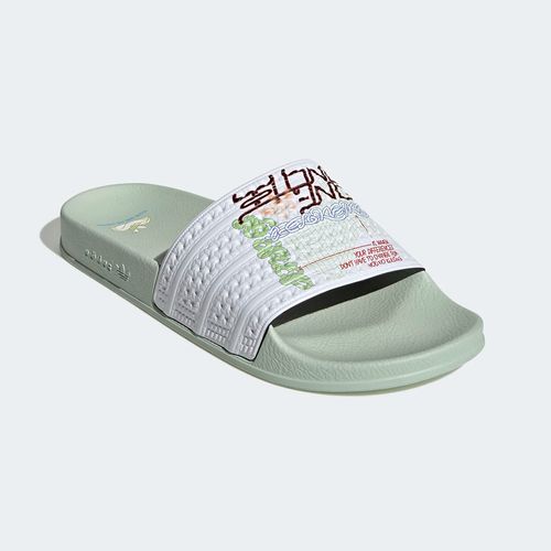 Dép Nam Adidas Adilette Slides Linen Green HR0095 Màu Xanh Size 37-4