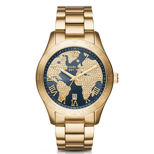 Michael Kors Womens Ritz Crystal Date Chronograph Bracelet Strap Watch  Rose Gold MK6357 at John Lewis  Partners
