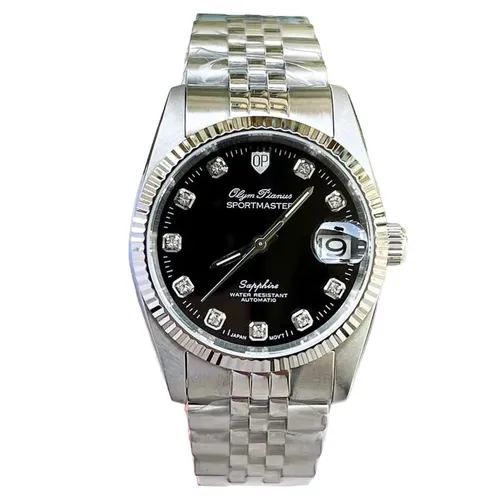 Đồng Hồ Nam Olym Pianus OP89322 Màu Đen Bạc Size 36mm